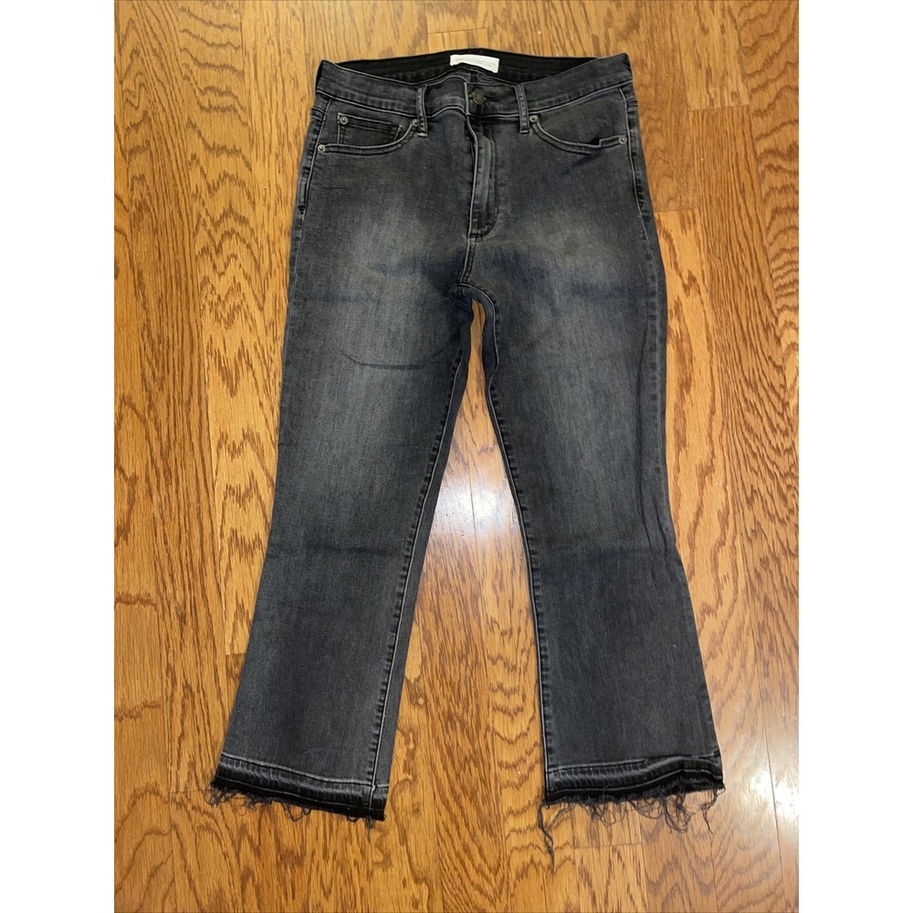 GAP 1969 Women's Crop Flare High‎ Rise  Jeans Size 30 Black